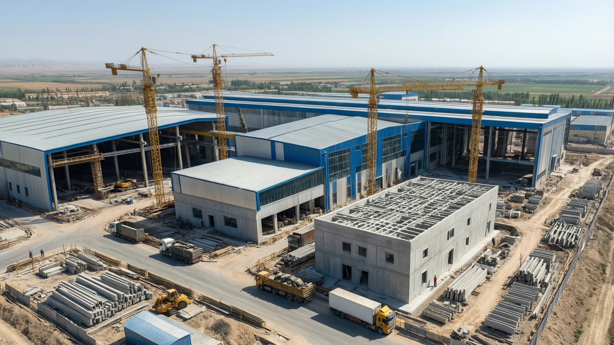 Modern concrete factory